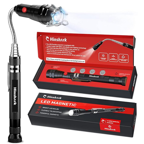 Regalo Uomo, Magnetico Telescopico con LED Gadget Utili, Regalo Uomo Compleanno Originale, Idee Regalo Uomo Regali per Lui/Papà, Regalo Anniversario per Lui, Regalo Festa del Papà, Regalo Natale Uomo 
