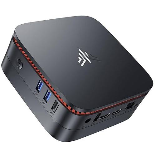 NiPoGi Mini PC AK1PLUS N97 (fino a 3,6 GHz, 4C/4T) 16 GB RAM 512 GB SSD M.2 con WiFi6, Mini Computer Intel Alder Lake Supporto SSD SATA da 2,5", Bluetooth 5.2, Dual HDMI Display 